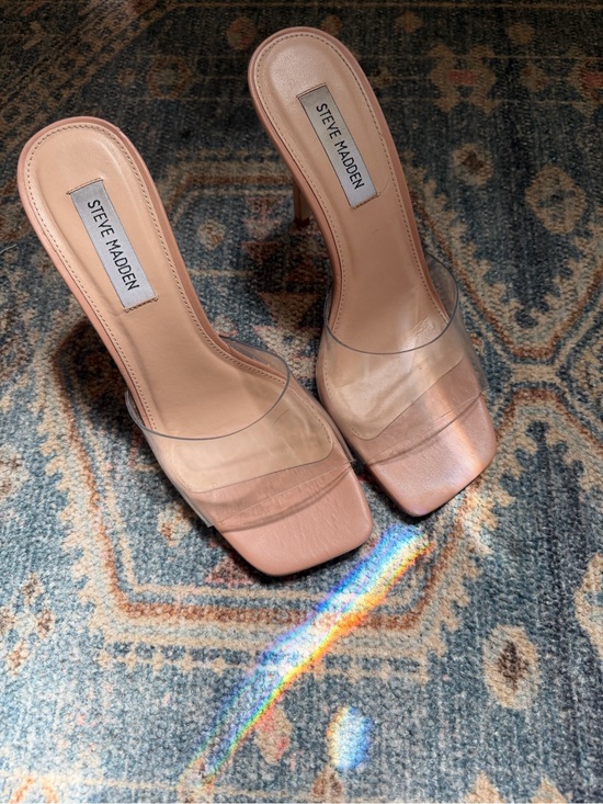 Steve Madden Shoes - Steve Madden Nude Clear Heels